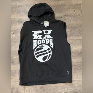 Puma Hoops Sleeveless Hoodie Size XXL New